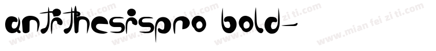 antithesispro bold字体转换